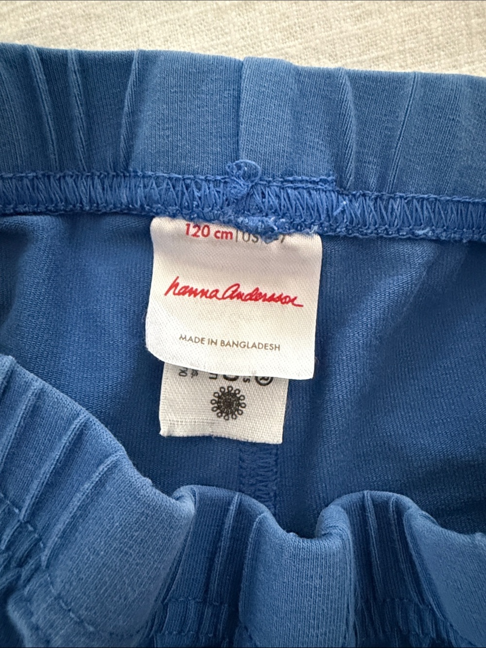 Hanna Andersson Girls Blue Leggings 120cm / 6-7 - Picture 2 of 3